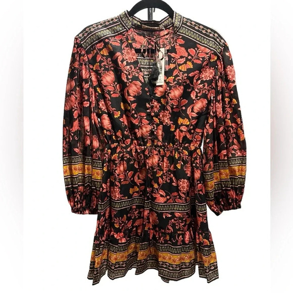 Alice + Olivia fall into you black multi mini dress size 0 - Picture 2 of 16